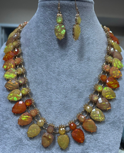Set orecchini collana oro