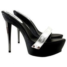 Zoccoli Sexy fascia silver con