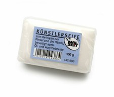 MALZEIT Sapone Artista 100g, Pulisce Pennelli e Mani, Delicato sulla Pelle, Efficace