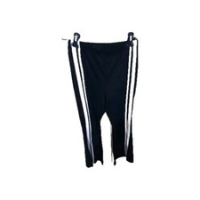 Pantaloni Leggings Caldi Flare Tg M SHEIN ZAMPA Bande Style Adidas Sport 