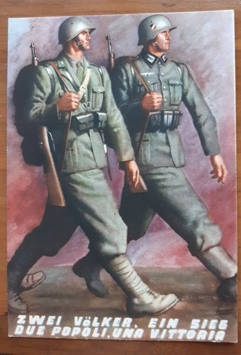 Cartolina boccasile due popoli - boccasile,