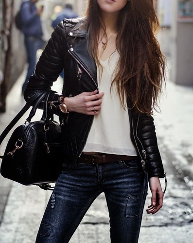 Giacca pelle donna - giacca,