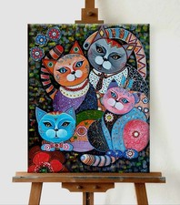 Quadro gatto originale 50/60