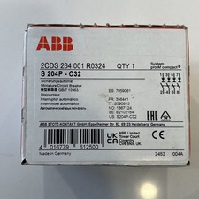 ABB INTERRUTTORE MAGNETOTERMICO 4P 32A - S 204P - C32 Nuovo In Scatola Aperta