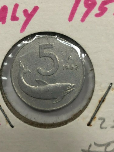 1953 italy lire foreign coin - 5,