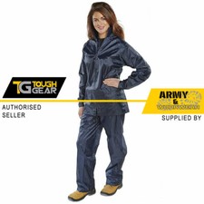 Donna Tuta Impermeabile Giacca e Pantaloni Pioggia Set Ragazze Adulti Femminile