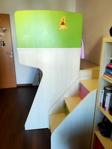 Letto singolo soppalco con - singolo,
