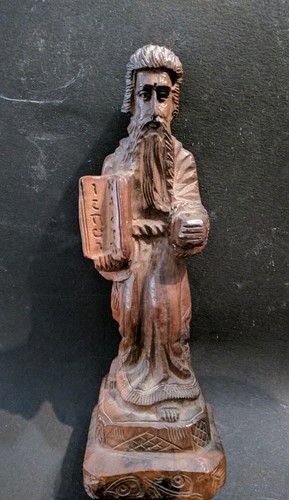 Antica scultura legno santo - legno,