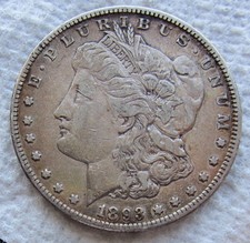 1893 $1 Morgan Silver Dollar