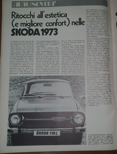 Skoda 110 pubblicita - skoda, pubblicita'