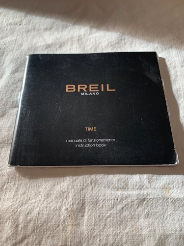 Breil milano time instruction - breil,