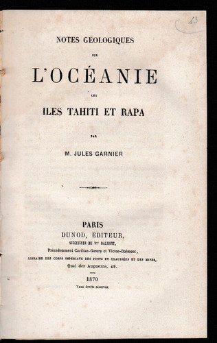 Garnier notes geologiques - j., garnier-notes