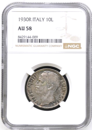 1930 italia lire ngc - italia,
