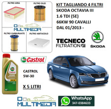 KIT TAGLIANDO 4 FILTRI E OLIO