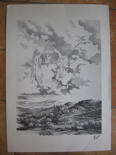 Litografia femmine incante - femmine, di