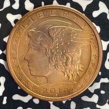 Lotto medaglie rame fantasia U.S. 1 Amero Daniel Carr 2012 #OV1684