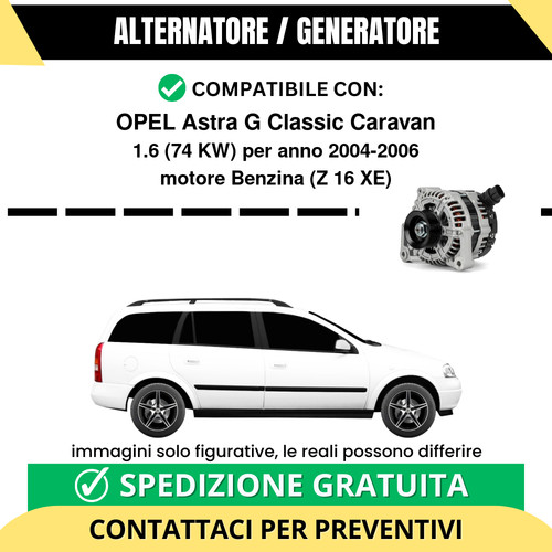 Alternatore opel astra - alternatore, g