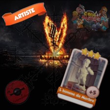 Homme de marbre x 1 carte coin