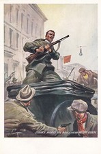 CARTOLINA MILITARE ,CARABINIERI - L'EROICA MORTE DEL BRIGADIERE GIUSEPPE UGOLINI