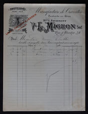 Fattura PARIS 1910 CRAVATTE