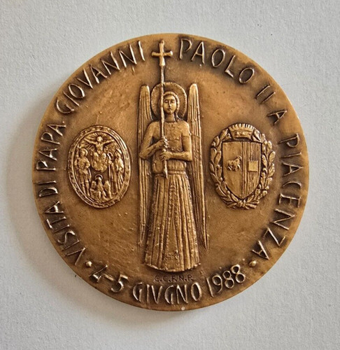 Medaglia bronzo giovanni paolo - bronzo,