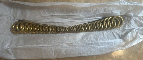 Bearskin brass chin curb - bearskin, chain