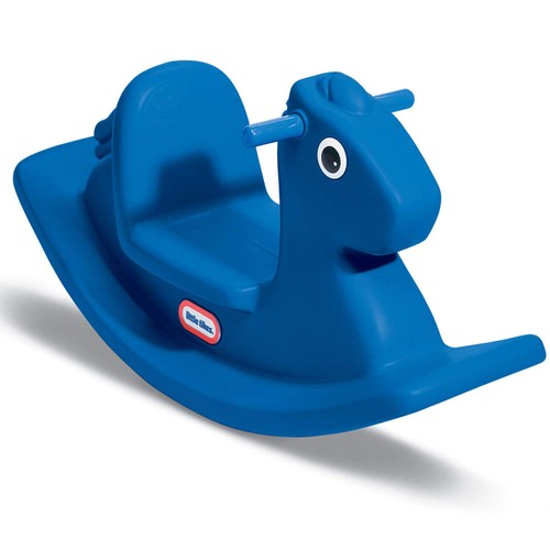 Cavallo dondolo blu per - dondolo,