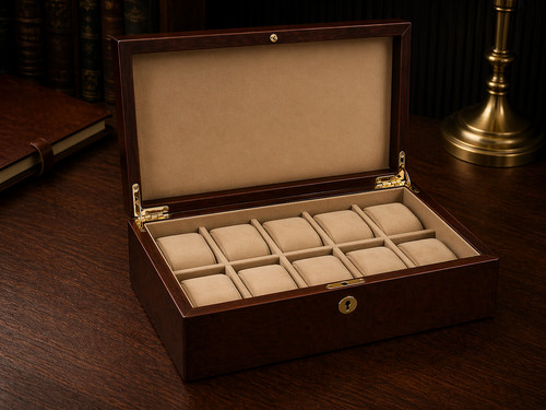 Scatola orologio slot pelle - scatola, 10