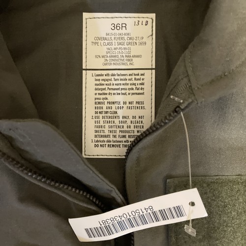 Usaf cwu nomex tuta da - usaf, cwu-27/p