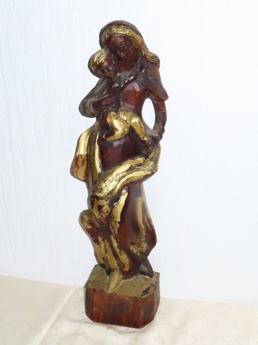 Figura legno statua santa - legno,