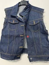 gilet di jeans donna tg S Vintage  Bikers donna Fornarina