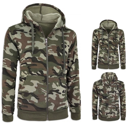 Felpa uomo cappuccio militare - cappuccio,