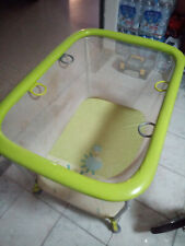 Box Soft & Play della Brevi, colore verde, usato ma in buone condizioni