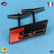 S6 Logo Audi6 Emblème Avant calandre Noir brillant A6 S6  -  envoi rapide