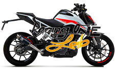 TERMINALE DI SCARICO ARROW GP2 INOX NERO KTM DUKE 125/390 21 - 23 EURO5