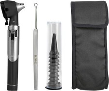 Mini otoscopio tascabile a fibra ottica con dispositivo a LED extra (c5d)