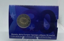 2 Euro COINCARD LITUANIA 2015 BANDIERA FLAG - CC BU LITHUANIA RR