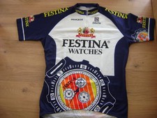Maillot Jersey FESTINA VIRENQUE MAGLIA BICI CICLISMO SHIRT CYCLING CYCLISME TBE