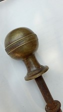 Antico pomolo ottone - ottone, zigrinato