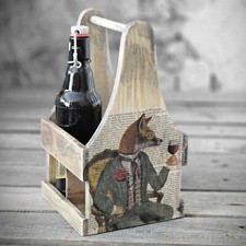 Portabottiglie vintage per 4