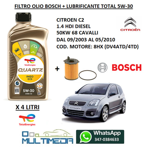 Filtro olio bosch - bosch, e