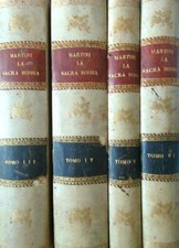 LA SACRA BIBBIA SECONDO LA VOLGATA 4 VOLL. MARTINI ANTONIO LIBRERIA CATTOLICA