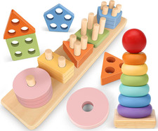Giochi Bambini 1 Anno - Giochi Montessori 1 2 3 Anni - Gioco Legno Puzzle Bambin