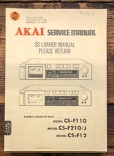 Akai CS-F110 CS-F210 CS-F12