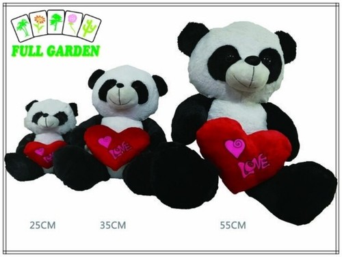 Peluche panda con cuore san - panda,