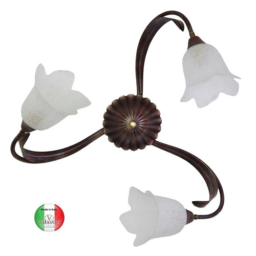 Plafoniera ferro battuto a - in,
