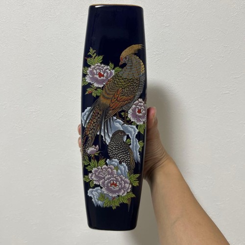 Vaso giapponese design - , pavone