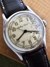 BELL'OROLOGIO AUTOMATICO 32mm MATHEY TISSOT BUMPER EPOCA WW2 CON TAPPO ANTIPOLVERE - FUNZIONANTE