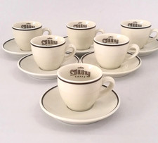 Illy tazzine 1960-70s logo UNUSED ORIGINALE RARO set 6 cups  Illy collection Bar