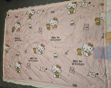 Genuine Sanrio Hello Kitty Quilted Blanket 150 X 110Cm Blanket  Single Bed Size